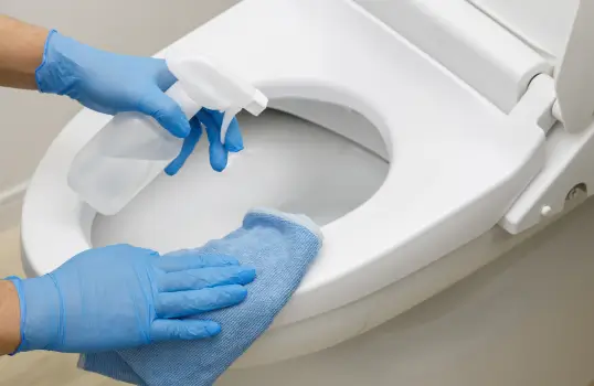 トイレの洗浄完了