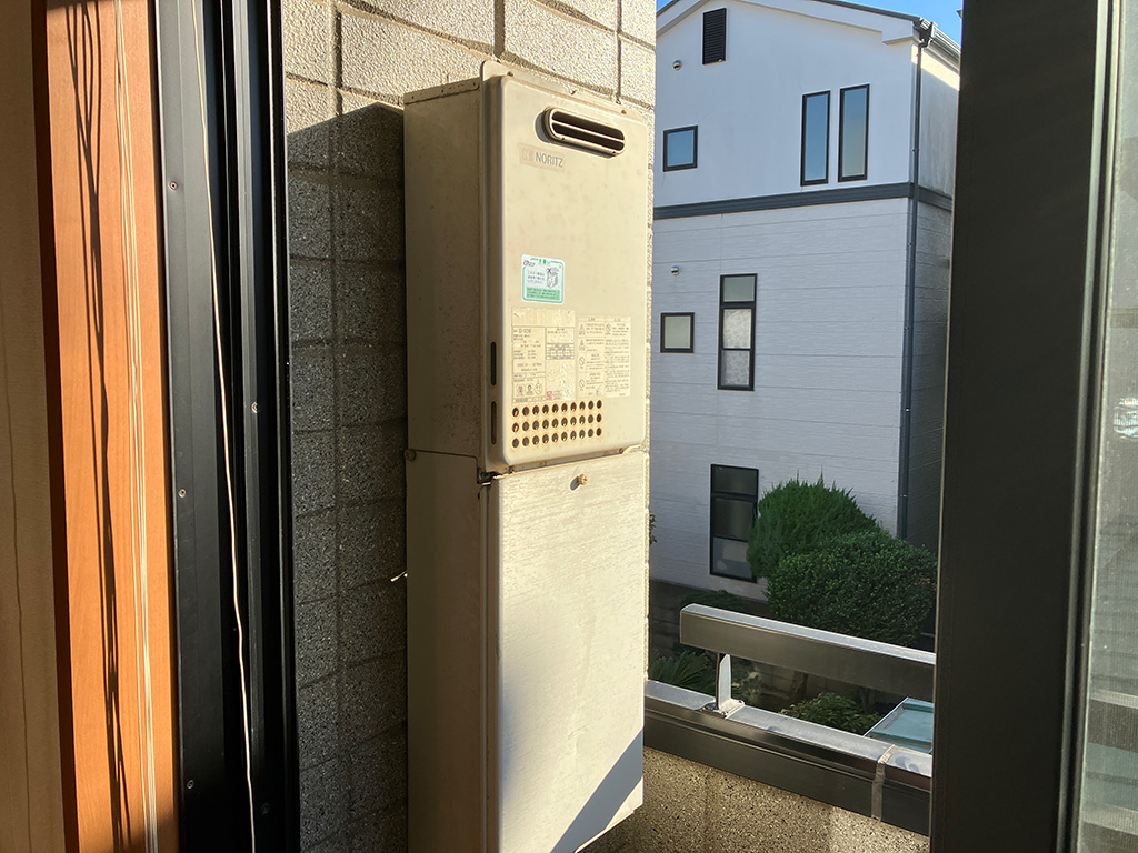 21年使用の台所用ガス給湯器を交換｜1時間で完了　神奈川県川崎市