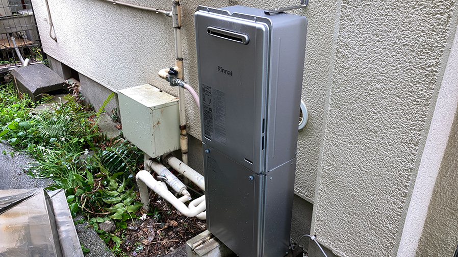 ふろ給湯器の交換工事!暖房機能ありから暖房機能なしに機種を変え費用を抑える 東京都大田区