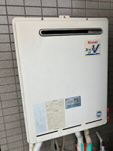 マンションの給湯器(約15年使用)を「リンナイ」のエコジョーズに交換 川崎市宮前区