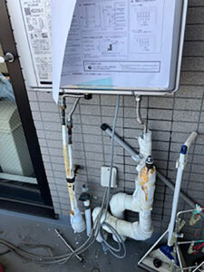マンションの給湯器(約15年使用)を「リンナイ」のエコジョーズに交換 川崎市宮前区