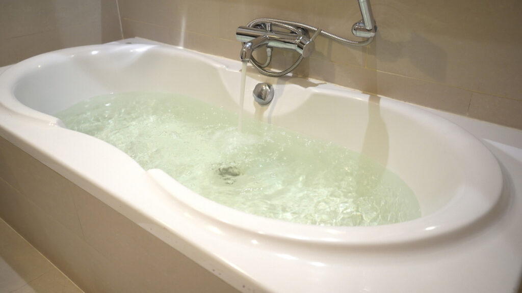 浴槽に張られたお湯