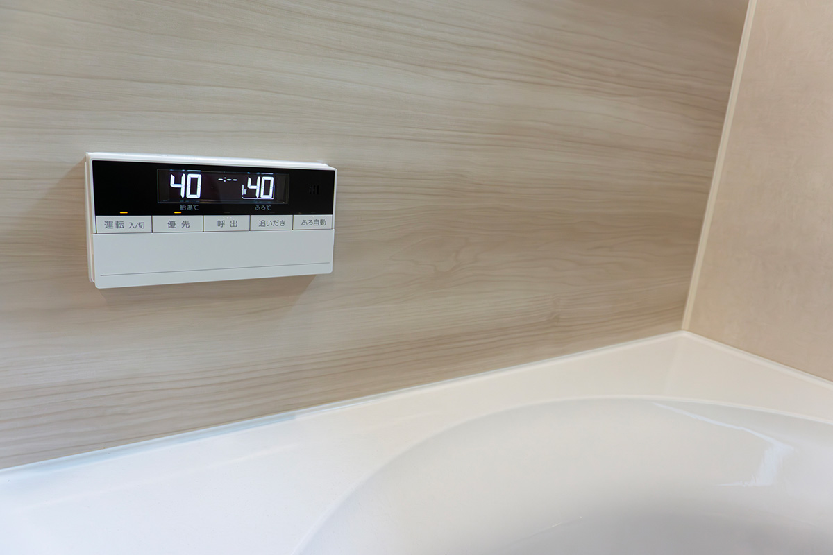 給湯器のリモコンのイメージ