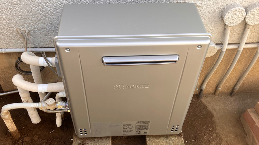 お湯張りしていないのに浴槽にお湯が流れてくる（給湯電磁弁の故障）給湯器を交換　横浜市青葉区