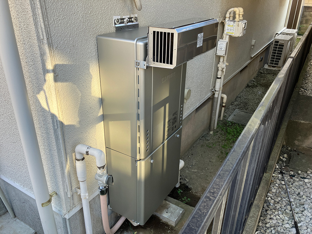 約10年使用した給湯器を今年中に交換!日曜日の午後に工事 横浜市港北区