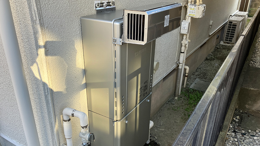 約10年使用した給湯器を今年中に交換！日曜日の午後に工事　横浜市港北区