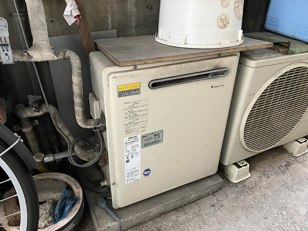 給湯器を2つ穴から1つ穴タイプへ！東京ゼロエミッションを活用したエコジョーズに交換　東京都品川区