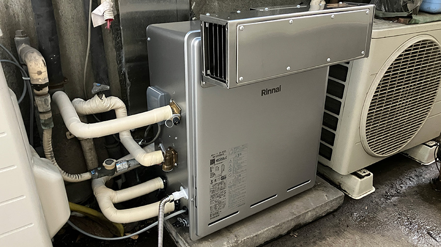 給湯器を2つ穴から1つ穴タイプへ！東京ゼロエミッションを活用したエコジョーズに交換　東京都品川区