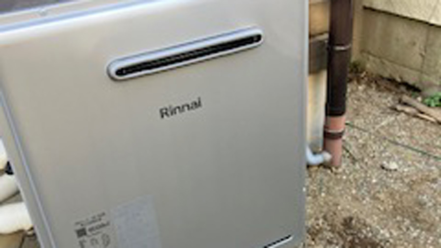 給湯器設置から15年！故障の不安を解消するため後継機種へ交換　川崎市宮前区