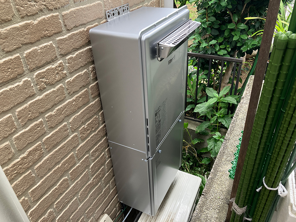 配管汚れやぬめりを軽減!12年お使いの給湯器を「ウルトラファインバブル」内蔵機種へ交換 川崎市中原区