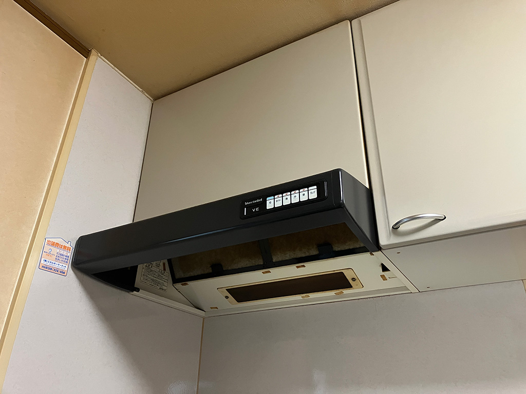 給湯器とレンジフードの同時交換!ファン掃除不要のレンジフードで家事をラクに 川崎市中原区